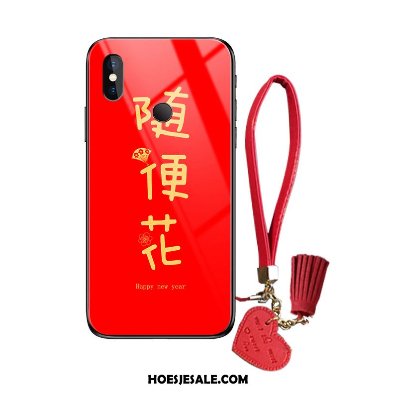 Redmi Note 6 Pro Hoesje Mobiele Telefoon Hard Bescherming Hoes Net Red Goedkoop