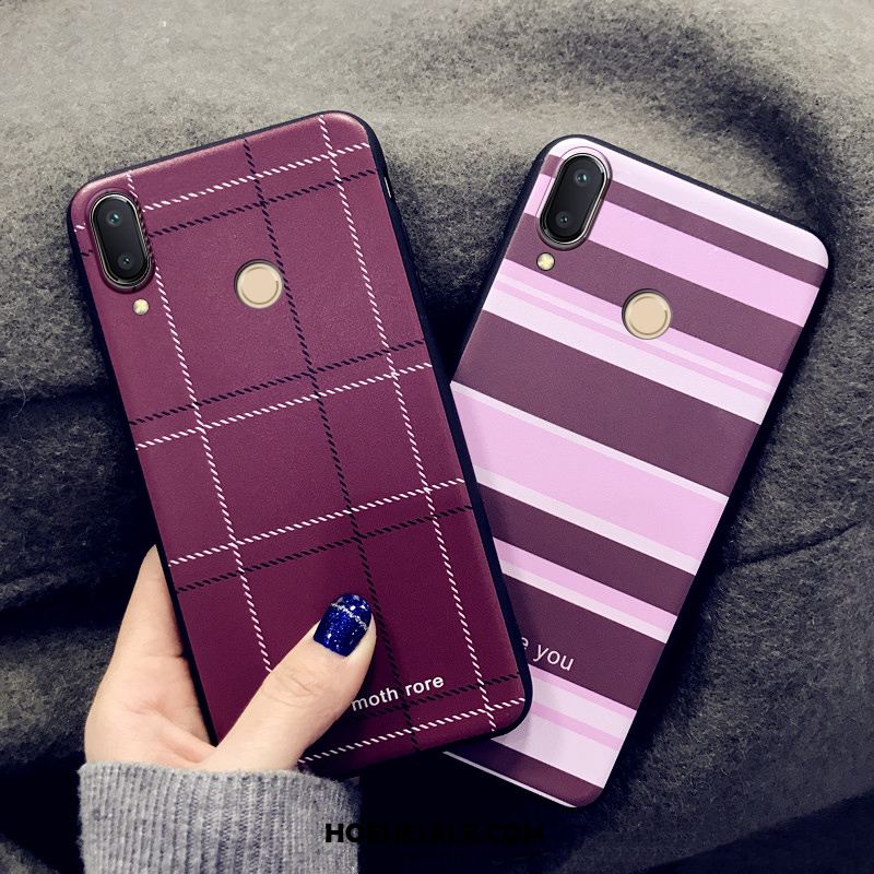 Redmi Note 7 Hoesje Dun Anti-fall Schrobben Purper Trendy Merk Goedkoop