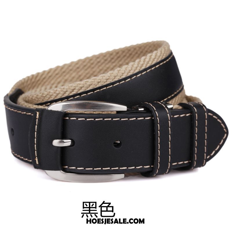 Riemen Heren Canvas Mannen Ademend Trend Riem Kopen