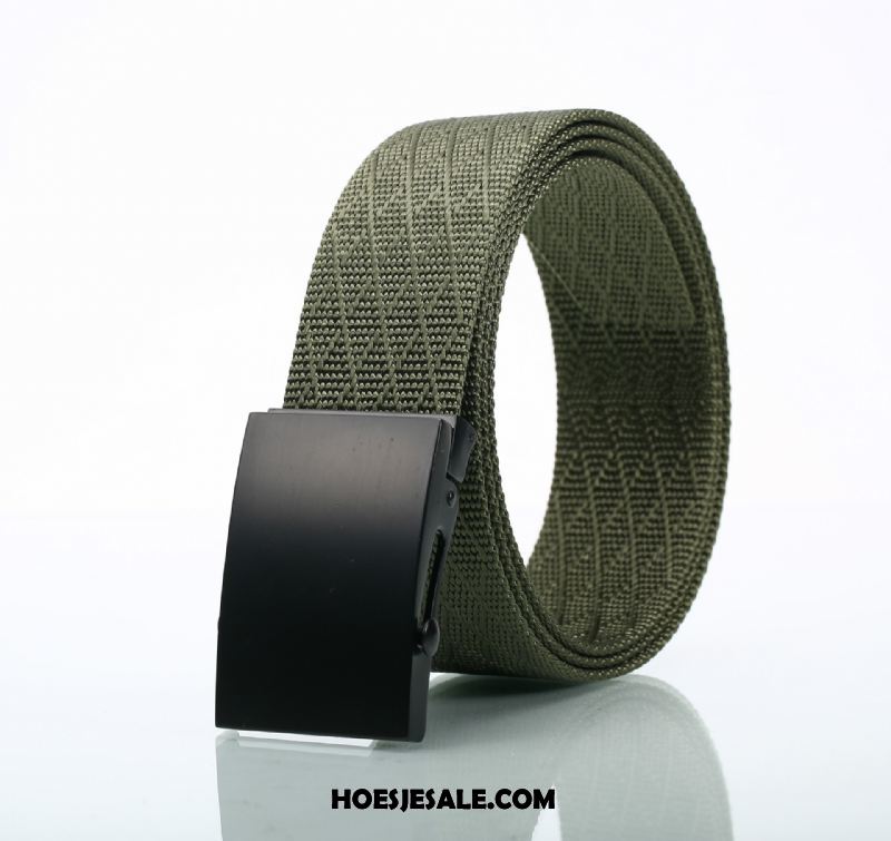 Riemen Heren Riem Denim Nylon Casual Groen Kopen