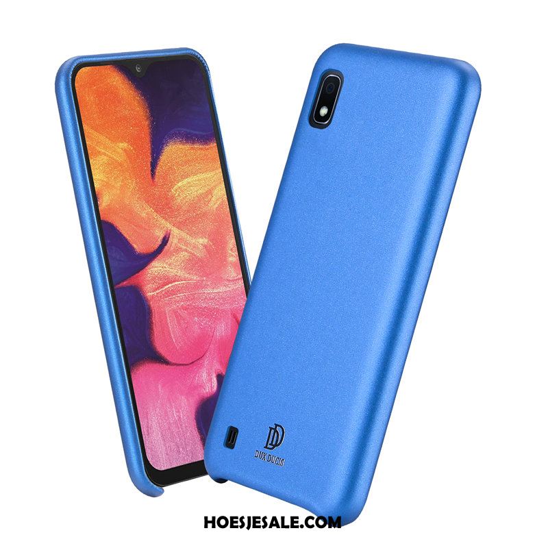 Samsung Galaxy A10 Hoesje Anti-fall Patroon Siliconen Bedrijf Leer Goedkoop