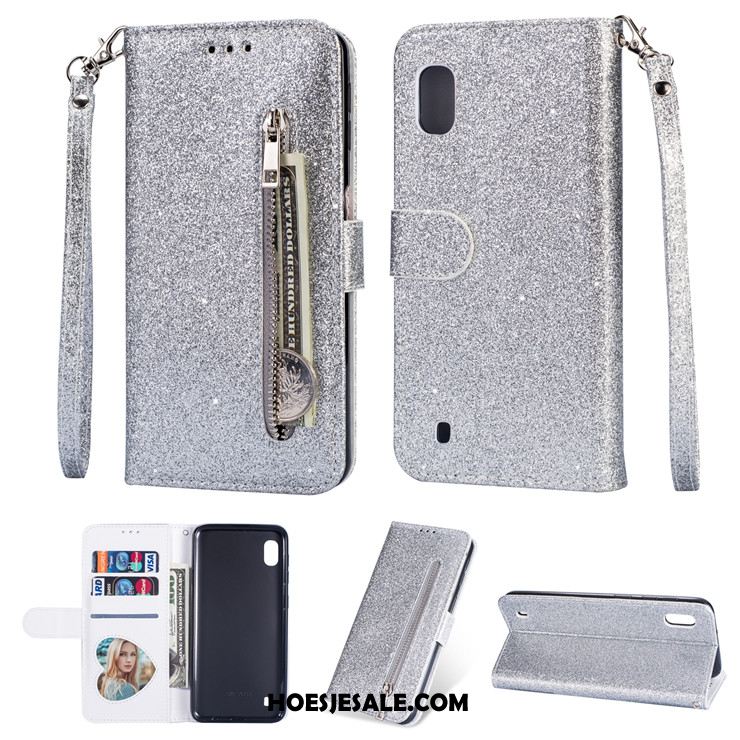 Samsung Galaxy A10 Hoesje Mobiele Telefoon Folio Ster Bescherming Leren Etui Winkel
