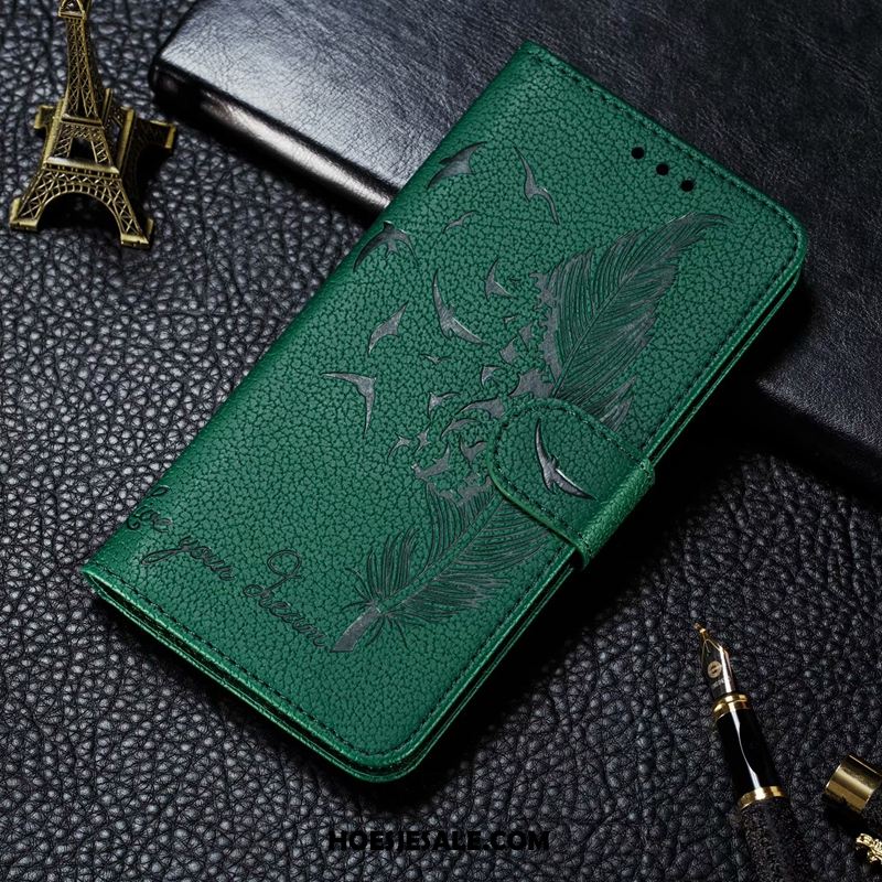 Samsung Galaxy A21s Hoesje Clamshell Groen Leren Etui Mobiele Telefoon Portemonnee Kopen