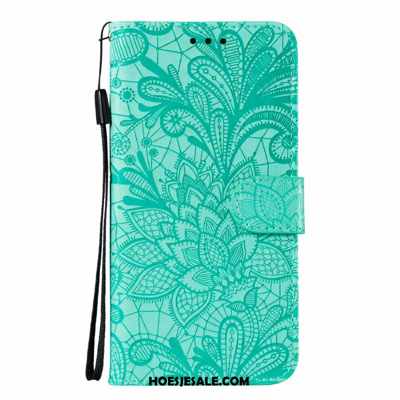 Samsung Galaxy A21s Hoesje Leren Etui Kant Bloemen Mobiele Telefoon All Inclusive Kopen