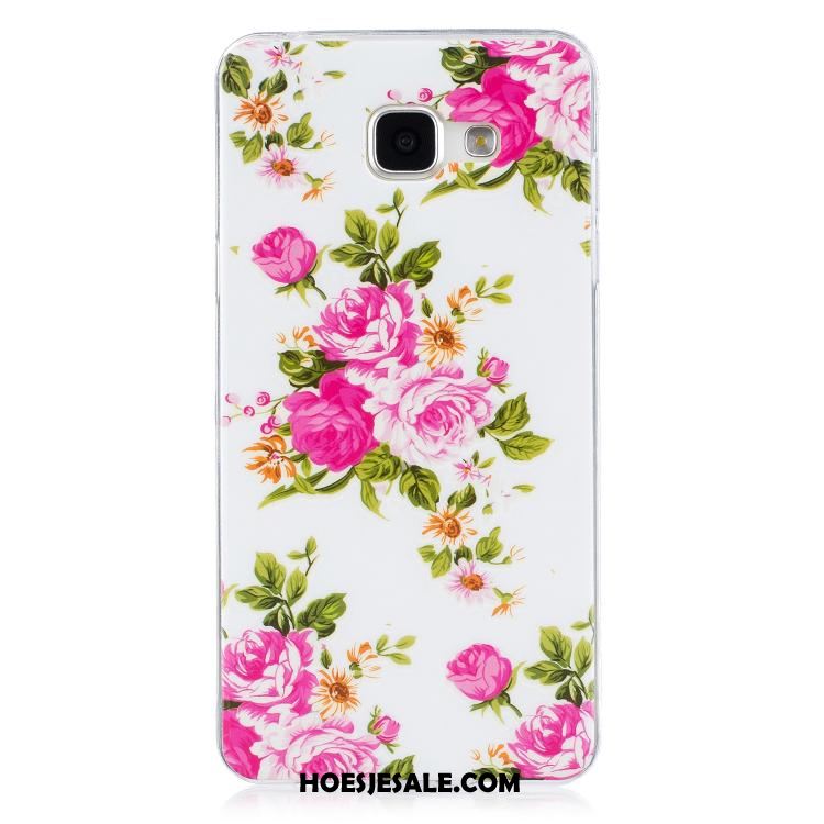 Samsung Galaxy A3 2016 Hoesje Siliconen Hoes Lichtende Kleur Bloemen Kopen