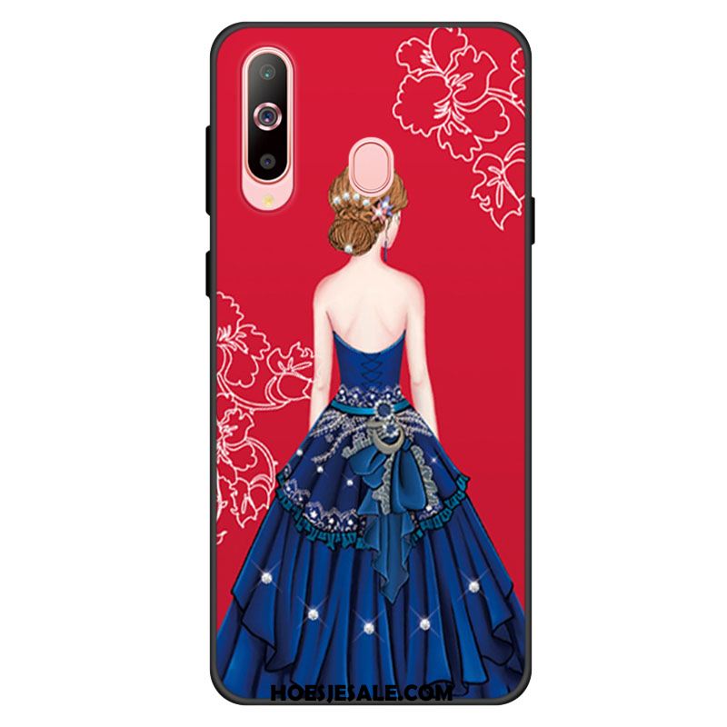 Samsung Galaxy A40s Hoesje Anti-fall Ster Blauw Hoes Siliconen Goedkoop