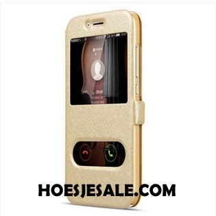 Samsung Galaxy A5 2017 Hoesje Folio Mobiele Telefoon Ster Leren Etui Goud Sale