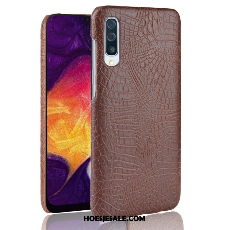 Samsung Galaxy A50 Hoesje Bescherming Hoes Krokodillenleer Hard Ster Sale