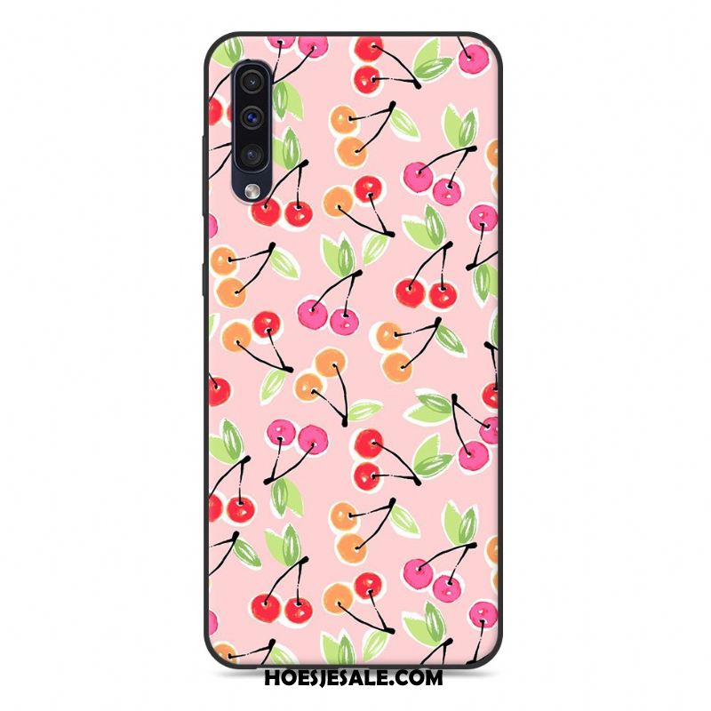 Samsung Galaxy A50 Hoesje Mobiele Telefoon Hanger Roze Spotprent Zacht Korting