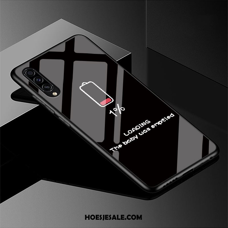 Samsung Galaxy A50s Hoesje Bescherming Ster Glas Zwart Schrobben Korting