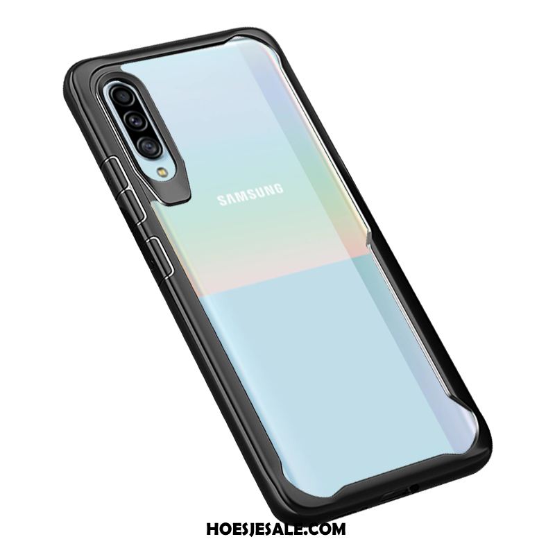 Samsung Galaxy A50s Hoesje Zacht High End Ster Bescherming Zwart Winkel