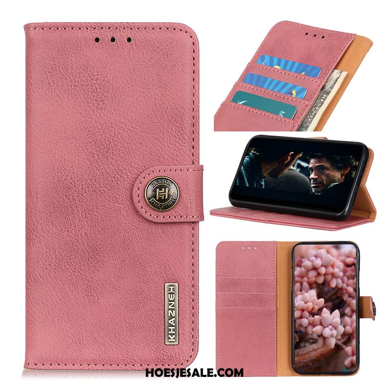 Samsung Galaxy A51 Hoesje Leren Etui Magnetisch Roze All Inclusive Nieuw Kopen