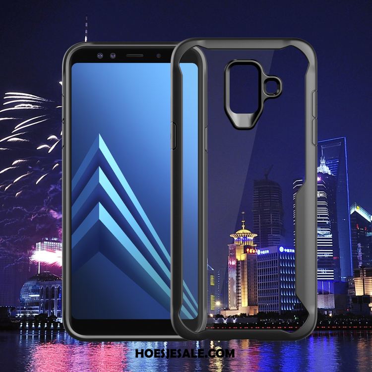 Samsung Galaxy A6+ Hoesje Bedrijf Bescherming Eenvoudige Ster Doorzichtig Online