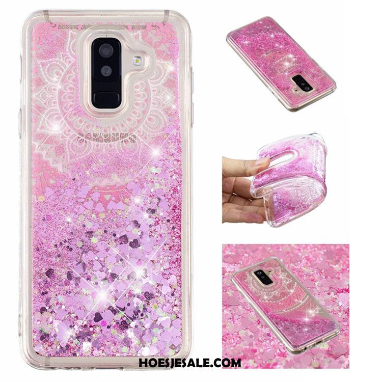 Samsung Galaxy A6 Hoesje Siliconen Anti-fall Mobiele Telefoon Purper All Inclusive Kopen