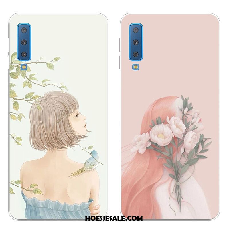 Samsung Galaxy A7 2018 Hoesje Net Red Geschilderd Persoonlijk Kunst Mobiele Telefoon Sale