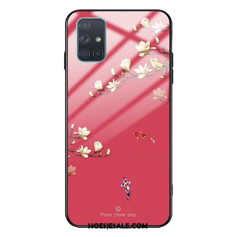 Samsung Galaxy A71 Hoesje Hoes Siliconen Chinese Stijl Scheppend Bescherming Sale