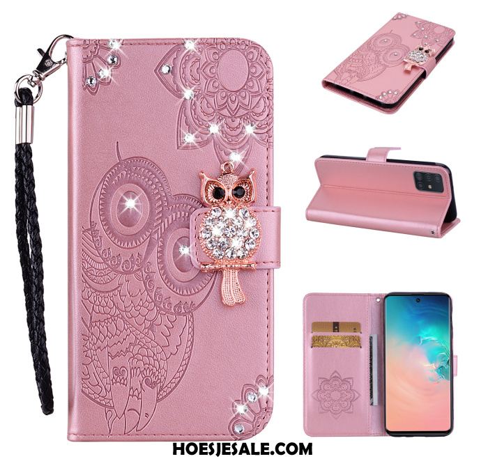 Samsung Galaxy A71 Hoesje Mobiele Telefoon Bescherming Hoes Folio Met Strass Sale