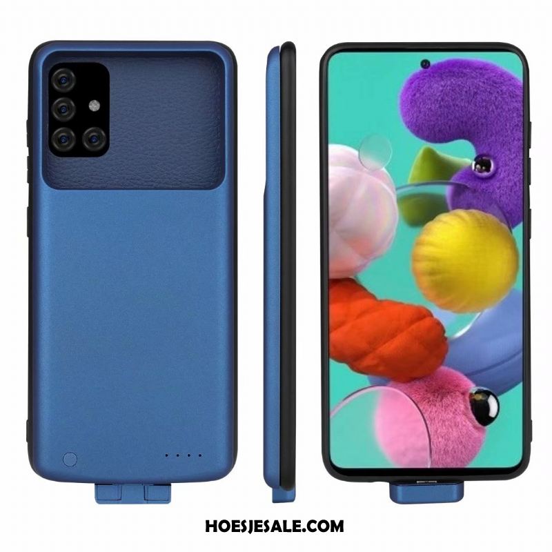 Samsung Galaxy A71 Hoesje Mobiele Telefoon Ster Blauw Korting