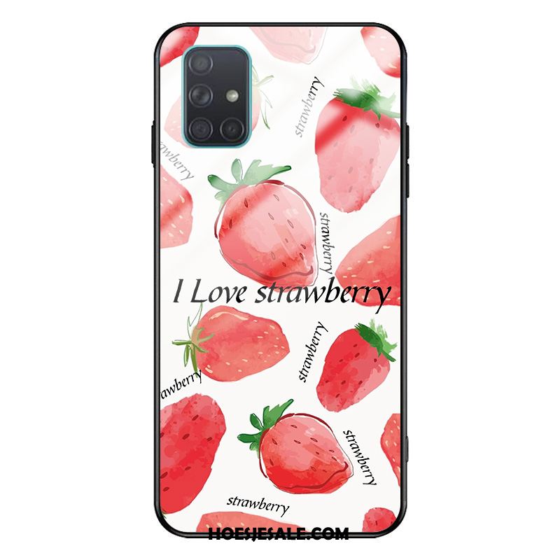Samsung Galaxy A71 Hoesje Ster Mini All Inclusive Rood Kunst Online