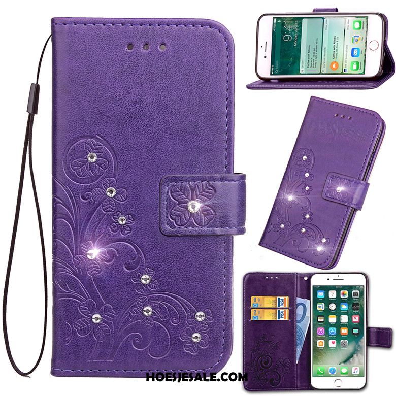 Samsung Galaxy A90 5g Hoesje Clamshell Purper Met Strass Ster Mobiele Telefoon Kopen