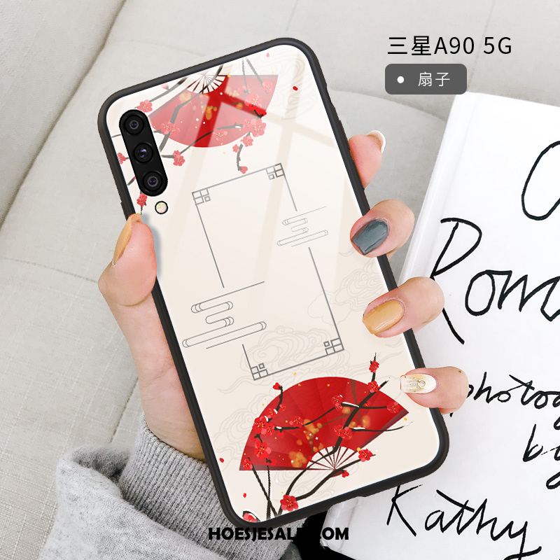 Samsung Galaxy A90 5g Hoesje Mobiele Telefoon Siliconen Hanger Spiegel Net Red Sale