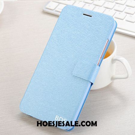 Samsung Galaxy J3 2017 Hoesje Bescherming Mobiele Telefoon Leren Etui Clamshell Blauw Goedkoop