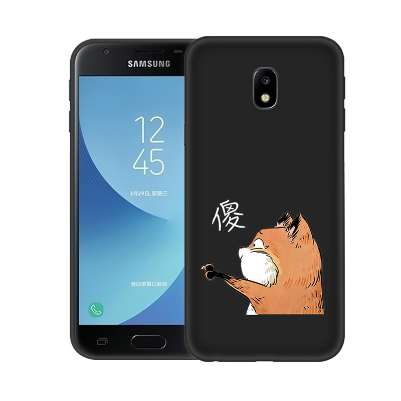 Samsung Galaxy J3 2017 Hoesje Ster Mobiele Telefoon Spotprent Zwart Anti-fall Kopen