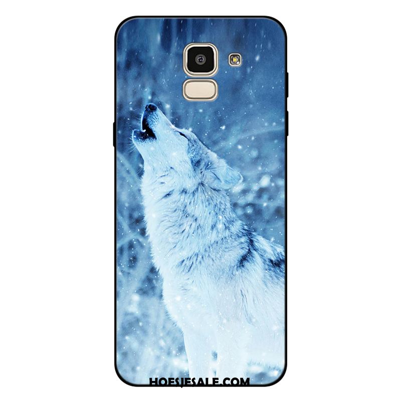 Samsung Galaxy J6 Hoesje All Inclusive Pas Ster Hoes Blauw Goedkoop