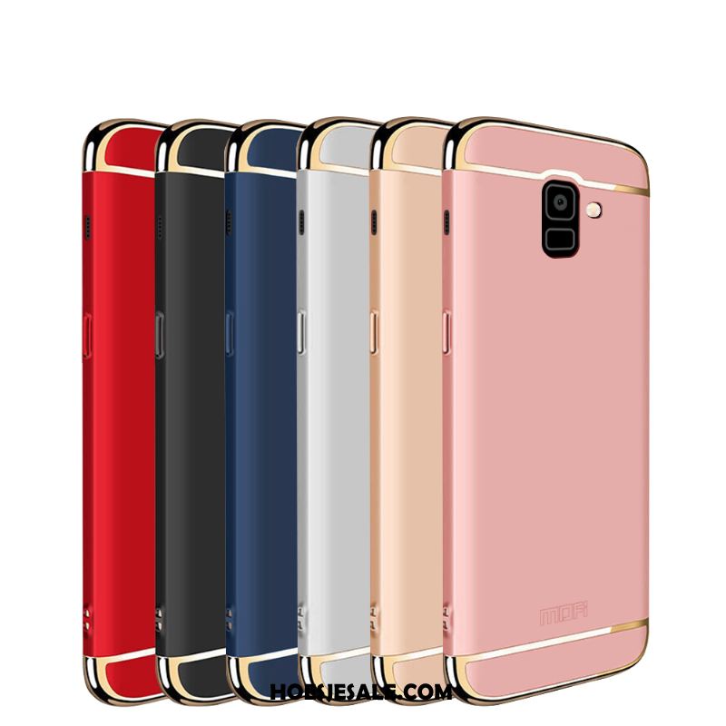 Samsung Galaxy J6 Hoesje Hoes Bescherming Hard Rose Goud Ster Kopen