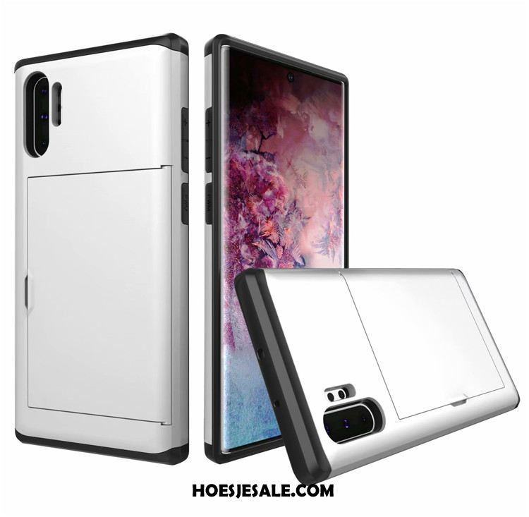 Samsung Galaxy Note 10+ Hoesje Bescherming Hoes Wit Mobiele Telefoon Kaart Online