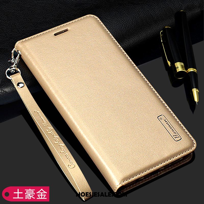 Samsung Galaxy Note 10 Hoesje Goud Leren Etui Folio Zacht Mobiele Telefoon Goedkoop