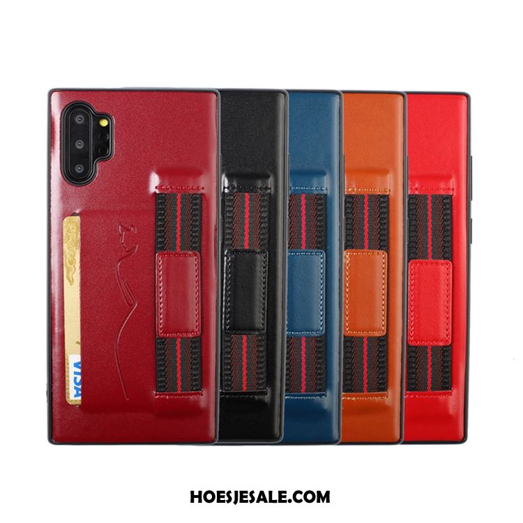 Samsung Galaxy Note 10+ Hoesje Kaart Rood Hoes Mobiele Telefoon Zacht Sale