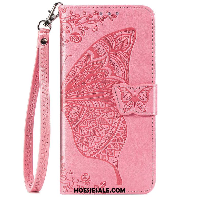 Samsung Galaxy Note 10 Lite Hoesje Bescherming Roze Clamshell Bloemen Mobiele Telefoon Goedkoop