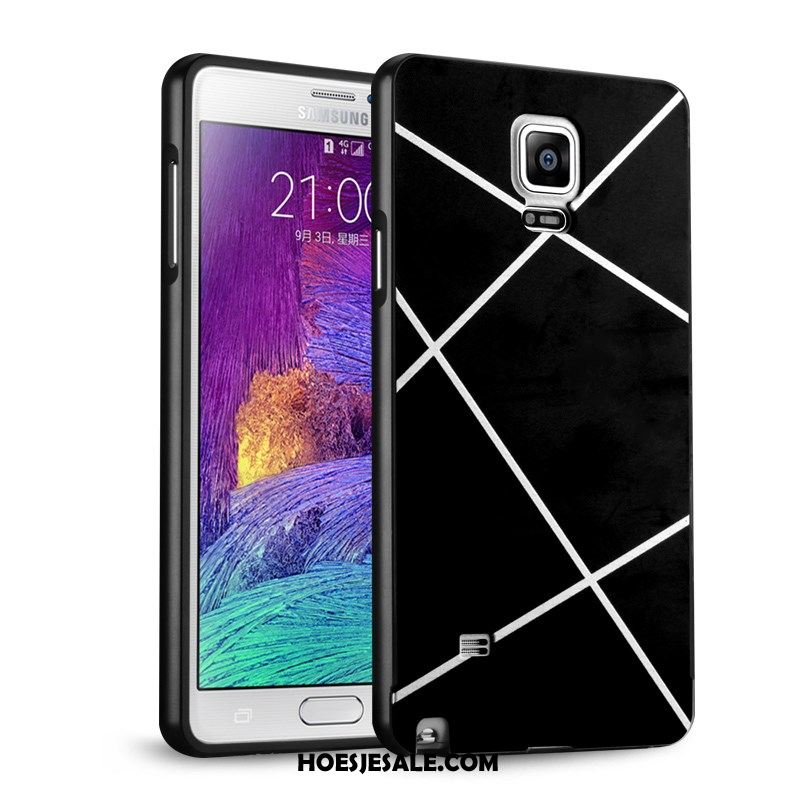 Samsung Galaxy Note 4 Hoesje Bescherming Omlijsting Ster Trend Zwart Online