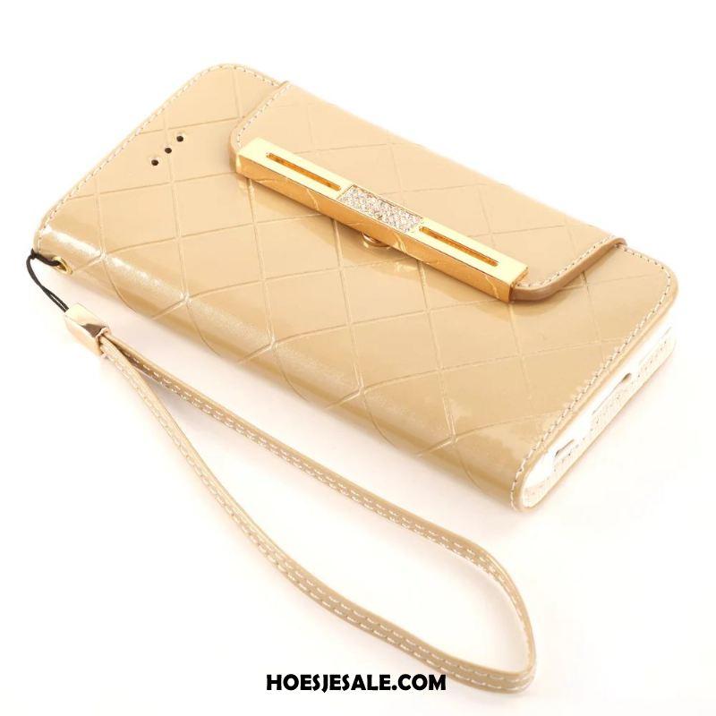 Samsung Galaxy Note 4 Hoesje Portemonnee Goud Hoes Mobiele Telefoon Bescherming Sale