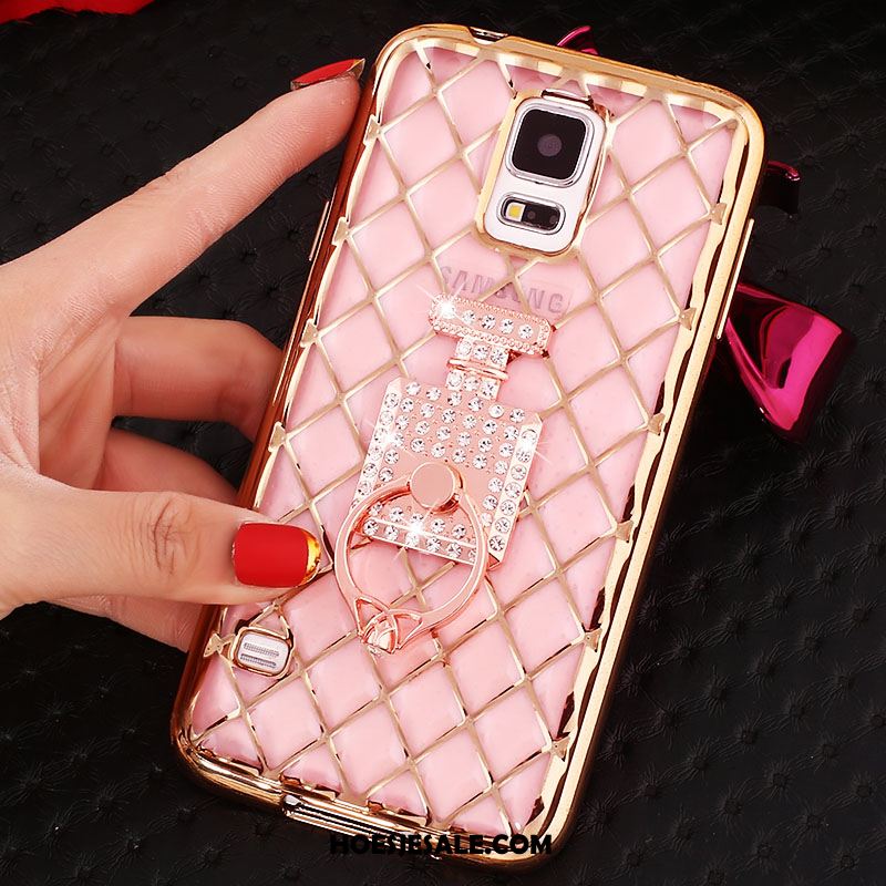 Samsung Galaxy Note 4 Hoesje Strass Hoes Zacht Roze Bescherming Korting