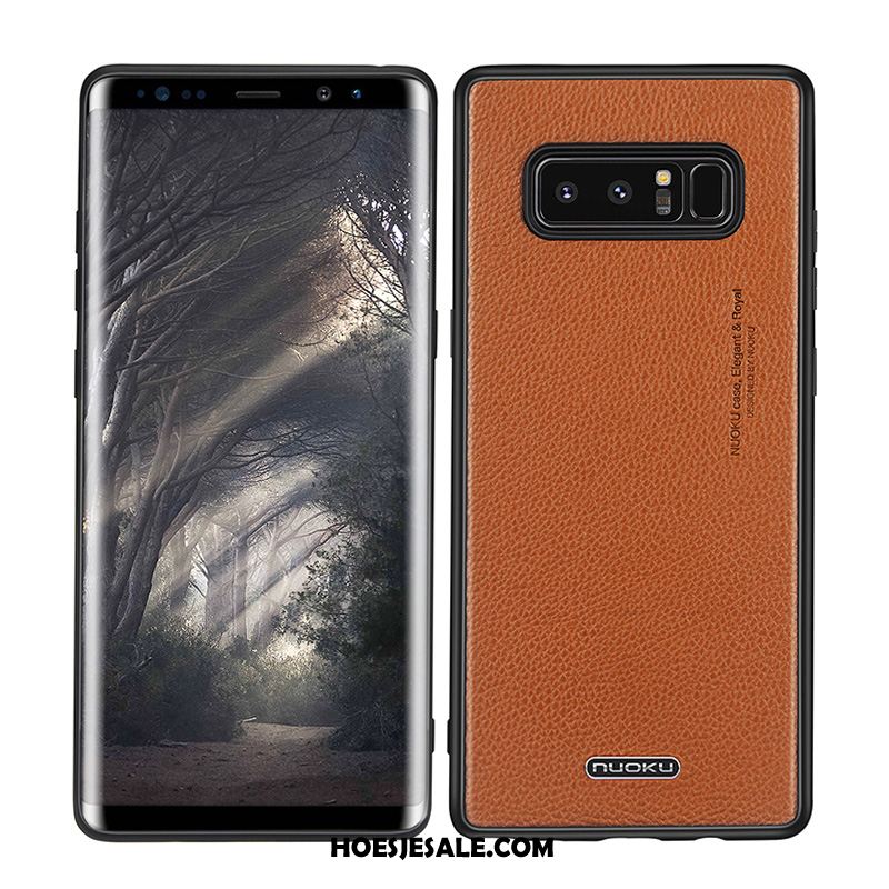 Samsung Galaxy Note 8 Hoesje All Inclusive Mobiele Telefoon Echt Leer Zacht Trend Goedkoop