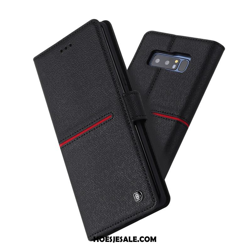 Samsung Galaxy Note 8 Hoesje Mobiele Telefoon Anti-fall Hoes Leren Etui Portemonnee Goedkoop