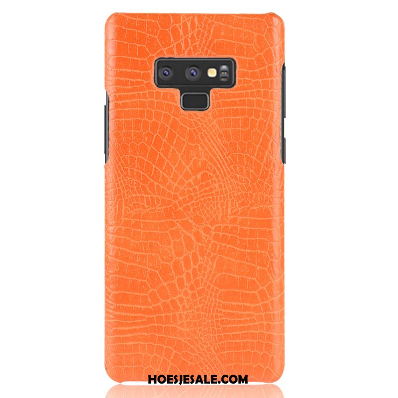 Samsung Galaxy Note 9 Hoesje Hoes Bescherming Hard Rood Leer Kopen