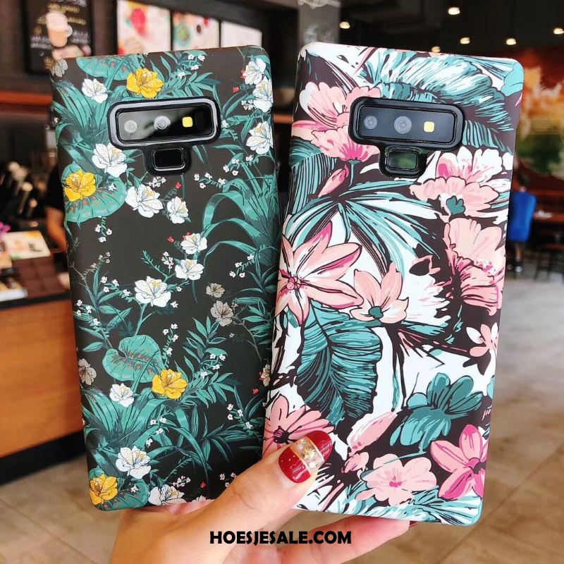 Samsung Galaxy Note 9 Hoesje Mobiele Telefoon Bloemen Hard Kleur Schrobben Kopen