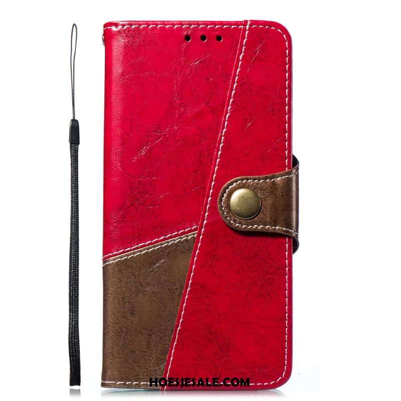 Samsung Galaxy Note 9 Hoesje Verbinding Mobiele Telefoon Rood All Inclusive Vouw Korting