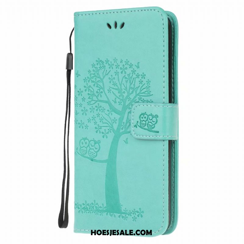 Samsung Galaxy Note20 Hoesje Leren Etui Folio Mobiele Telefoon Ster Groen Kopen