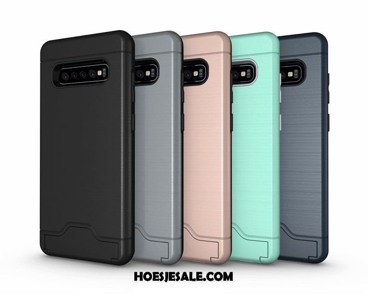 Samsung Galaxy S10 Hoesje Anti-fall Kaart Mobiele Telefoon Eenvoudige Ster Kopen