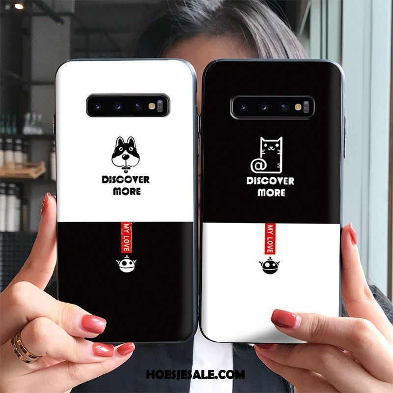 Samsung Galaxy S10+ Hoesje Eenvoudige Hond Schrobben Mode Lovers Kopen