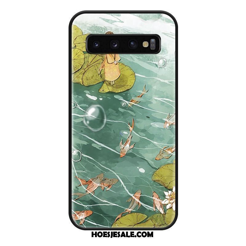 Samsung Galaxy S10 Hoesje Groen Ster Hanger Bescherming Luxe Online