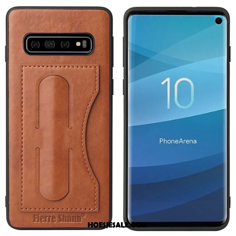 Samsung Galaxy S10 Hoesje Mobiele Telefoon Heimelijkheid Ster Diepe Kleur Leren Etui Kopen