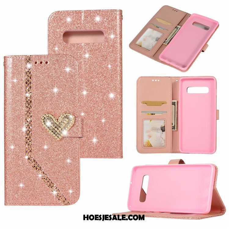 Samsung Galaxy S10 Hoesje Nieuw Roze Ster Folio Mobiele Telefoon Korting
