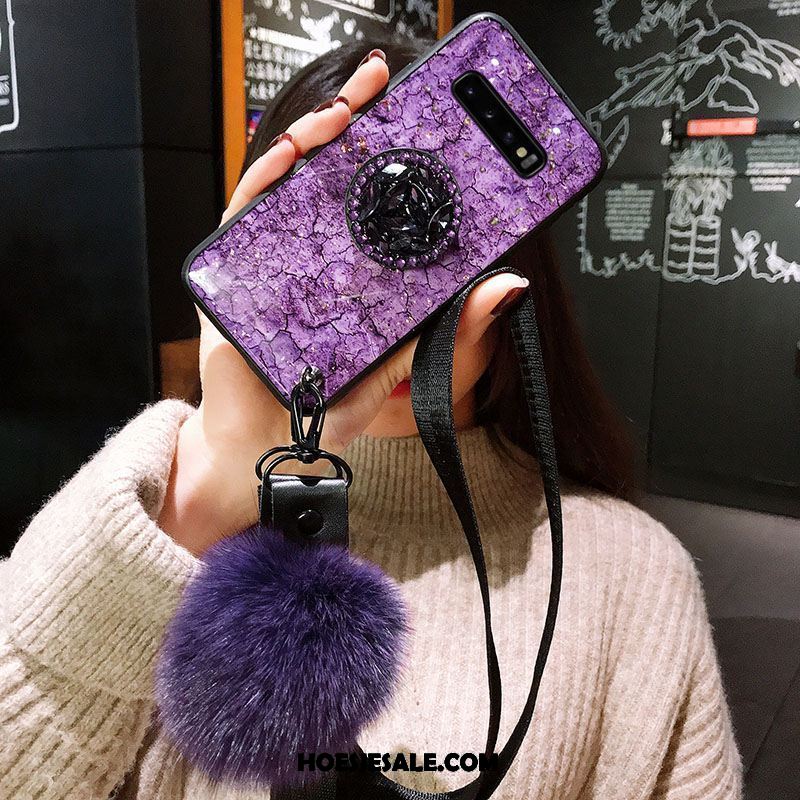 Samsung Galaxy S10 Hoesje Purper Trendy Merk Mobiele Telefoon Hoes Siliconen Korting