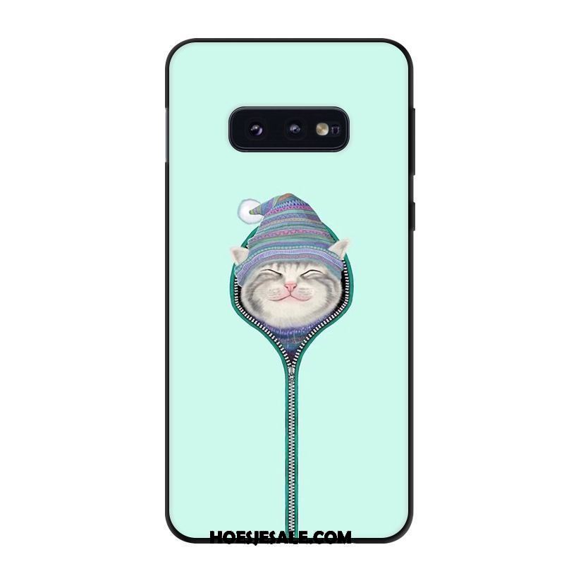Samsung Galaxy S10e Hoesje Groen Zacht Hoes Ster Mobiele Telefoon Goedkoop