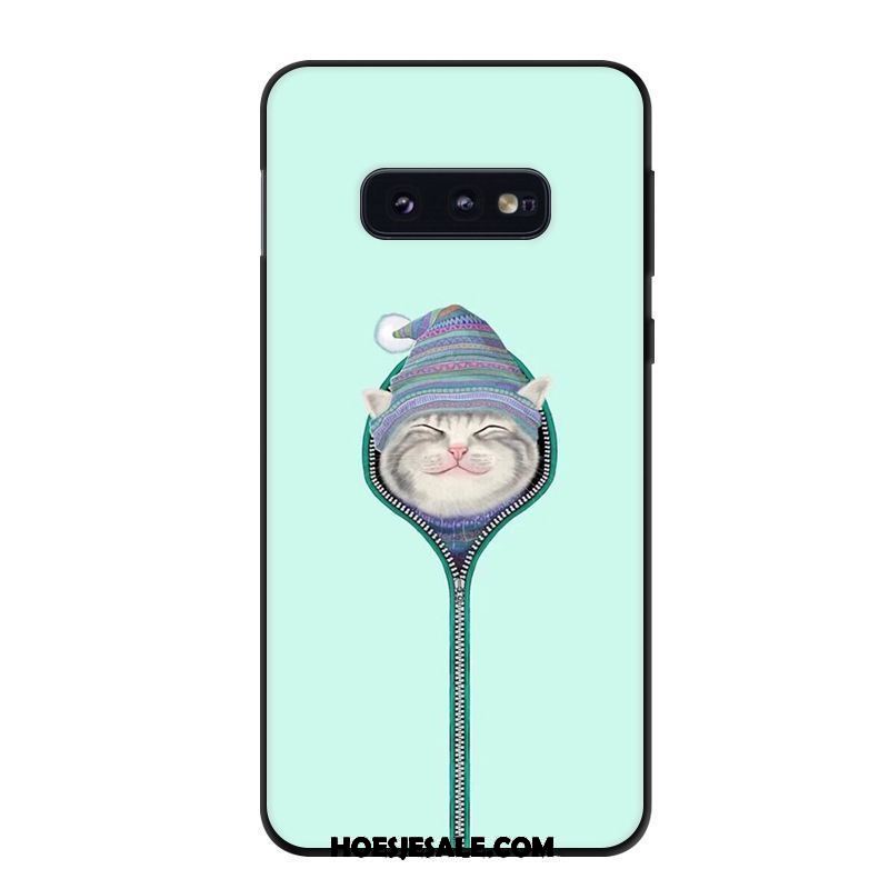 Samsung Galaxy S10e Hoesje Groen Zacht Hoes Ster Mobiele Telefoon Goedkoop